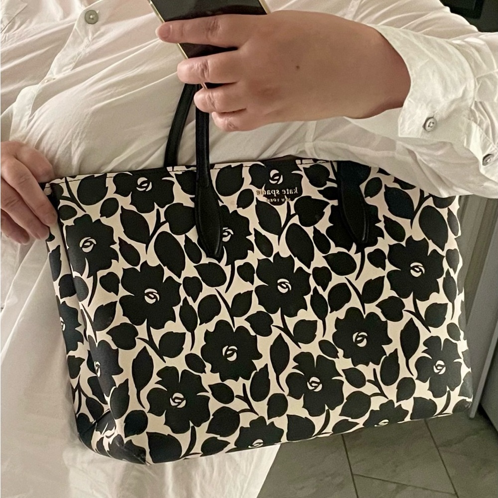 Kate Spade All Day Rosy Garden Large tote and Wristlet